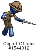 Blue Design Mascot Clipart #1544012 by Leo Blanchette