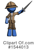 Blue Design Mascot Clipart #1544013 by Leo Blanchette