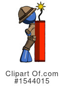 Blue Design Mascot Clipart #1544015 by Leo Blanchette