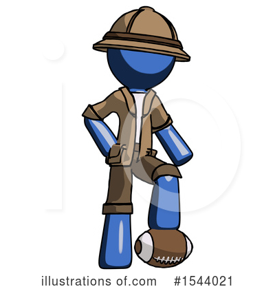 Royalty-Free (RF) Blue Design Mascot Clipart Illustration by Leo Blanchette - Stock Sample #1544021