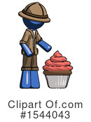 Blue Design Mascot Clipart #1544043 by Leo Blanchette