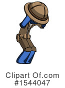 Blue Design Mascot Clipart #1544047 by Leo Blanchette