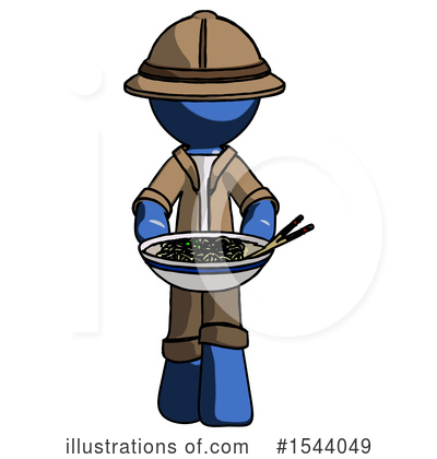 Royalty-Free (RF) Blue Design Mascot Clipart Illustration by Leo Blanchette - Stock Sample #1544049