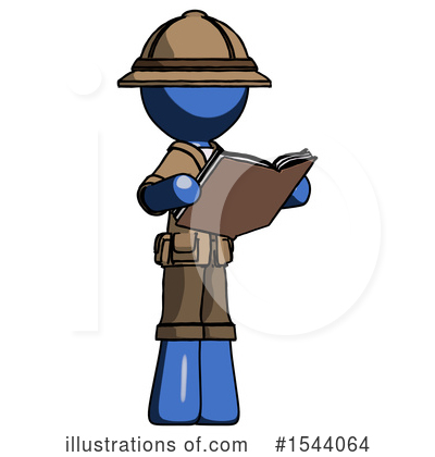 Royalty-Free (RF) Blue Design Mascot Clipart Illustration by Leo Blanchette - Stock Sample #1544064