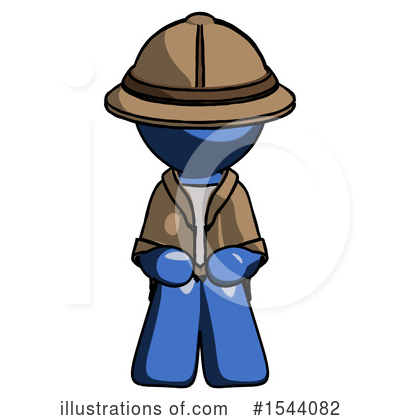 Royalty-Free (RF) Blue Design Mascot Clipart Illustration by Leo Blanchette - Stock Sample #1544082