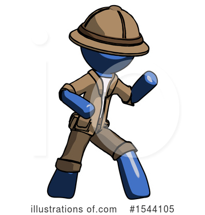 Royalty-Free (RF) Blue Design Mascot Clipart Illustration by Leo Blanchette - Stock Sample #1544105