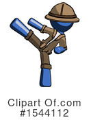 Blue Design Mascot Clipart #1544112 by Leo Blanchette