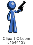 Blue Design Mascot Clipart #1544133 by Leo Blanchette