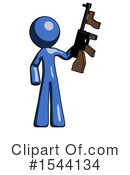 Blue Design Mascot Clipart #1544134 by Leo Blanchette