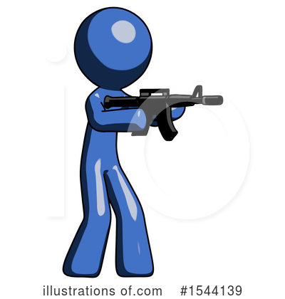 Royalty-Free (RF) Blue Design Mascot Clipart Illustration by Leo Blanchette - Stock Sample #1544139