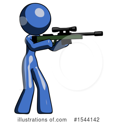 Royalty-Free (RF) Blue Design Mascot Clipart Illustration by Leo Blanchette - Stock Sample #1544142