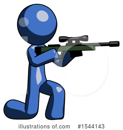 Royalty-Free (RF) Blue Design Mascot Clipart Illustration by Leo Blanchette - Stock Sample #1544143