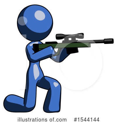 Royalty-Free (RF) Blue Design Mascot Clipart Illustration by Leo Blanchette - Stock Sample #1544144