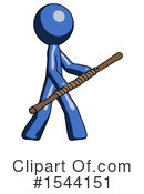 Blue Design Mascot Clipart #1544151 by Leo Blanchette