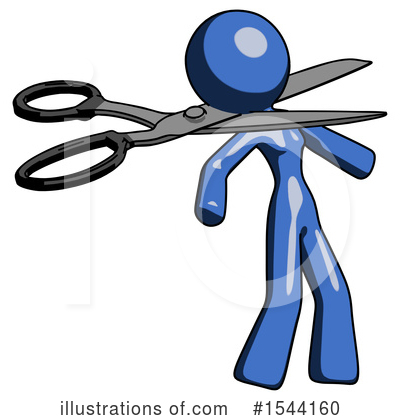 Royalty-Free (RF) Blue Design Mascot Clipart Illustration by Leo Blanchette - Stock Sample #1544160