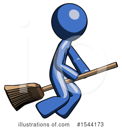 Royalty-Free (RF) Blue Design Mascot Clipart Illustration by Leo Blanchette - Stock Sample #1544173
