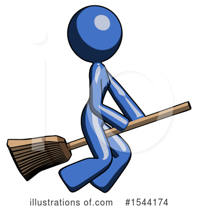 Royalty-Free (RF) Blue Design Mascot Clipart Illustration by Leo Blanchette - Stock Sample #1544174
