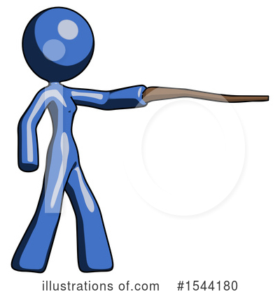 Royalty-Free (RF) Blue Design Mascot Clipart Illustration by Leo Blanchette - Stock Sample #1544180