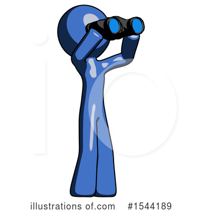 Royalty-Free (RF) Blue Design Mascot Clipart Illustration by Leo Blanchette - Stock Sample #1544189