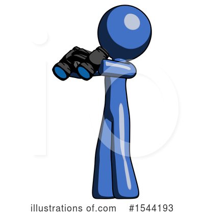 Royalty-Free (RF) Blue Design Mascot Clipart Illustration by Leo Blanchette - Stock Sample #1544193