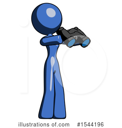 Royalty-Free (RF) Blue Design Mascot Clipart Illustration by Leo Blanchette - Stock Sample #1544196