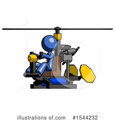 Royalty-Free (RF) Blue Design Mascot Clipart Illustration by Leo Blanchette - Stock Sample #1544232