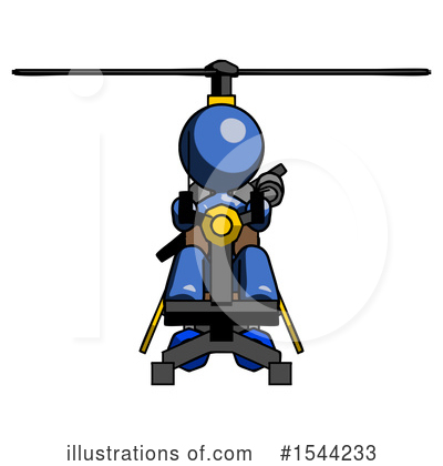 Royalty-Free (RF) Blue Design Mascot Clipart Illustration by Leo Blanchette - Stock Sample #1544233