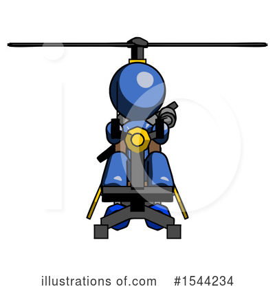 Royalty-Free (RF) Blue Design Mascot Clipart Illustration by Leo Blanchette - Stock Sample #1544234