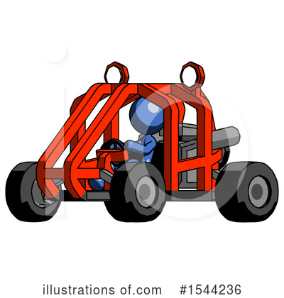 Royalty-Free (RF) Blue Design Mascot Clipart Illustration by Leo Blanchette - Stock Sample #1544236