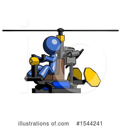 Royalty-Free (RF) Blue Design Mascot Clipart Illustration by Leo Blanchette - Stock Sample #1544241