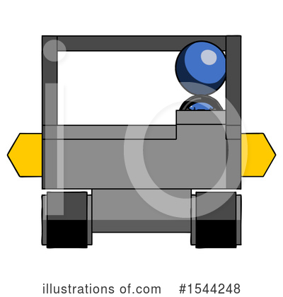 Royalty-Free (RF) Blue Design Mascot Clipart Illustration by Leo Blanchette - Stock Sample #1544248