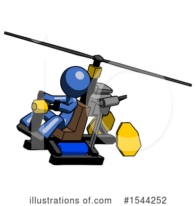 Royalty-Free (RF) Blue Design Mascot Clipart Illustration by Leo Blanchette - Stock Sample #1544252