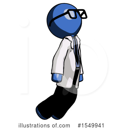 Royalty-Free (RF) Blue Design Mascot Clipart Illustration by Leo Blanchette - Stock Sample #1549941