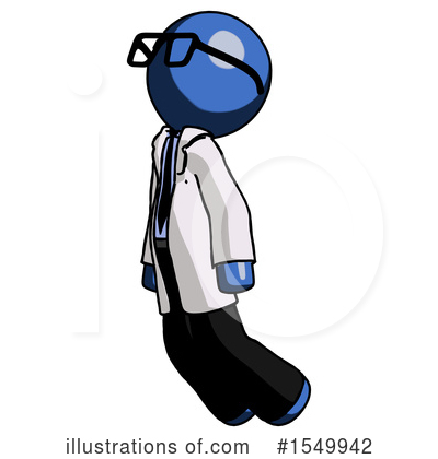 Royalty-Free (RF) Blue Design Mascot Clipart Illustration by Leo Blanchette - Stock Sample #1549942