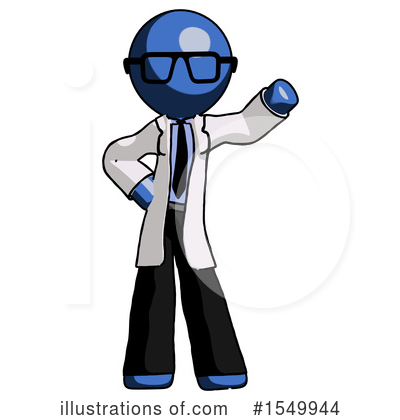 Royalty-Free (RF) Blue Design Mascot Clipart Illustration by Leo Blanchette - Stock Sample #1549944