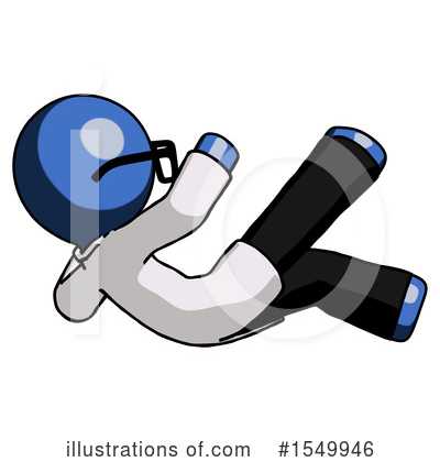 Royalty-Free (RF) Blue Design Mascot Clipart Illustration by Leo Blanchette - Stock Sample #1549946