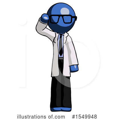 Royalty-Free (RF) Blue Design Mascot Clipart Illustration by Leo Blanchette - Stock Sample #1549948