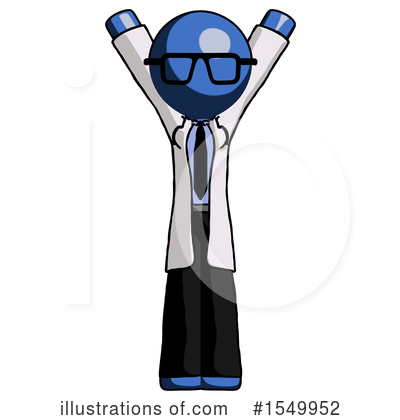 Royalty-Free (RF) Blue Design Mascot Clipart Illustration by Leo Blanchette - Stock Sample #1549952