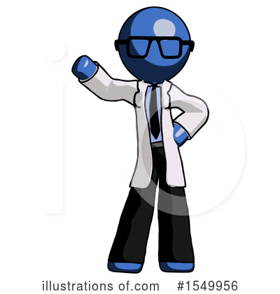 Royalty-Free (RF) Blue Design Mascot Clipart Illustration by Leo Blanchette - Stock Sample #1549956