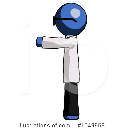 Royalty-Free (RF) Blue Design Mascot Clipart Illustration by Leo Blanchette - Stock Sample #1549958