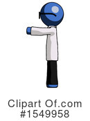 Blue Design Mascot Clipart #1549958 by Leo Blanchette