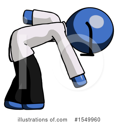 Royalty-Free (RF) Blue Design Mascot Clipart Illustration by Leo Blanchette - Stock Sample #1549960