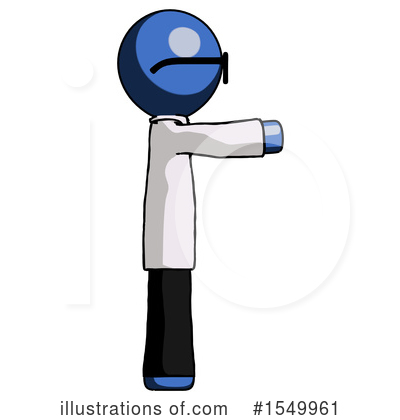 Royalty-Free (RF) Blue Design Mascot Clipart Illustration by Leo Blanchette - Stock Sample #1549961