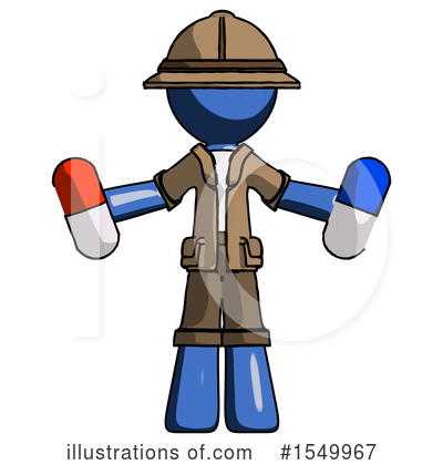Royalty-Free (RF) Blue Design Mascot Clipart Illustration by Leo Blanchette - Stock Sample #1549967