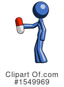 Blue Design Mascot Clipart #1549969 by Leo Blanchette