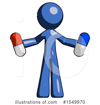 Royalty-Free (RF) Blue Design Mascot Clipart Illustration by Leo Blanchette - Stock Sample #1549970