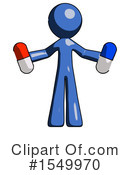 Blue Design Mascot Clipart #1549970 by Leo Blanchette
