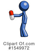 Blue Design Mascot Clipart #1549972 by Leo Blanchette