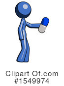 Blue Design Mascot Clipart #1549974 by Leo Blanchette