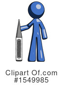 Blue Design Mascot Clipart #1549985 by Leo Blanchette